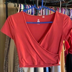 Pacsun Crop Wrap Top